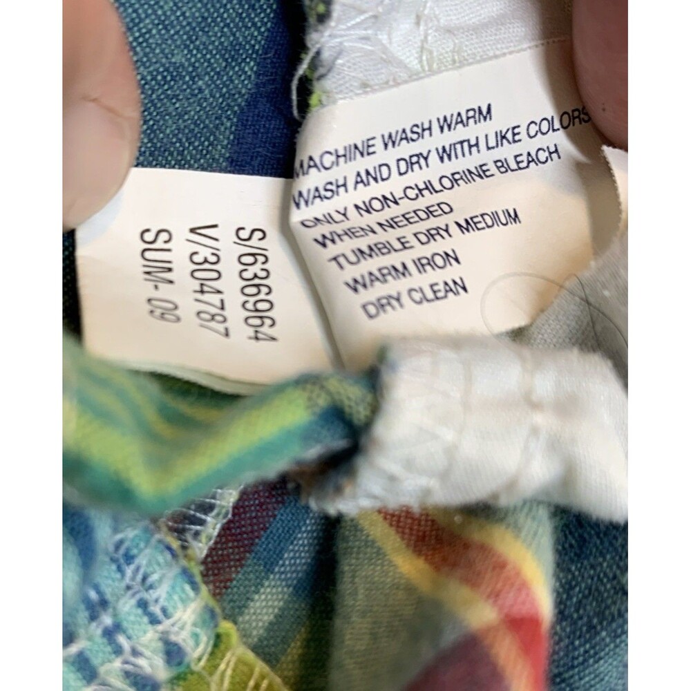The Gap Madras Shorts Womens 14 Multicolor Patchwork Comfort Casual - Picture 5 of 8